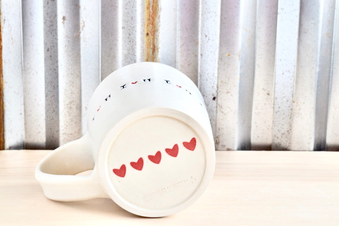Tapered I {heart} U Mug
