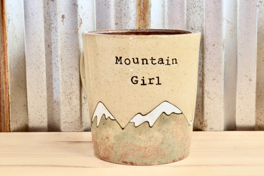 Mountain Girl Heart Mug