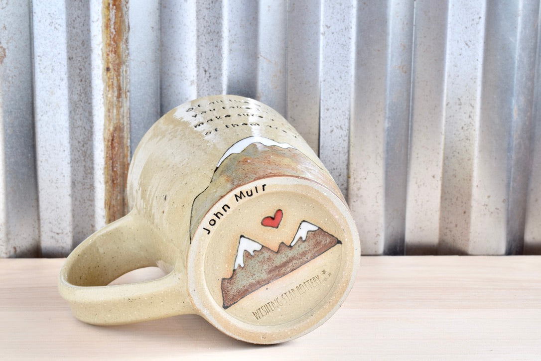 John Muir Find My Soul Heart Mountain Mug
