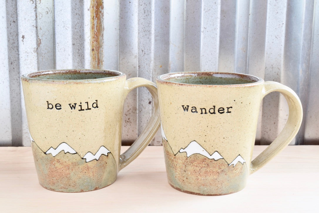 Be Wild Heart Mountain Mug