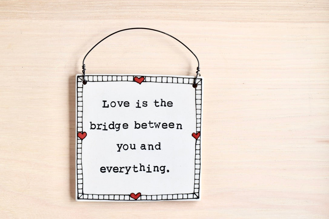 Rumi Heart Border Wall Plaque