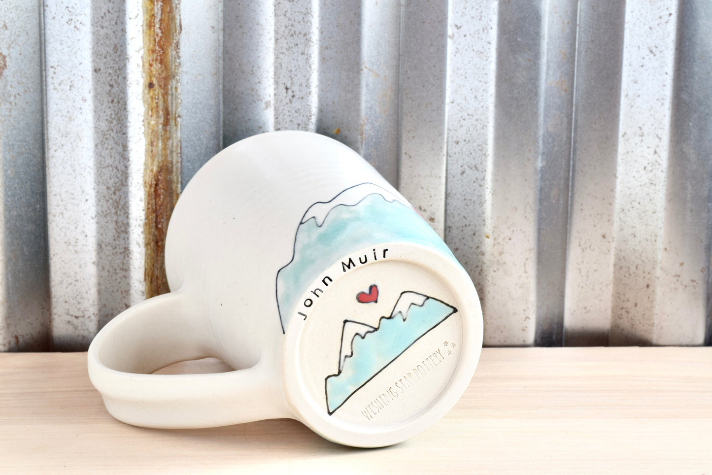 Muir Seafoam Find my Soul Mountain Heart Mug