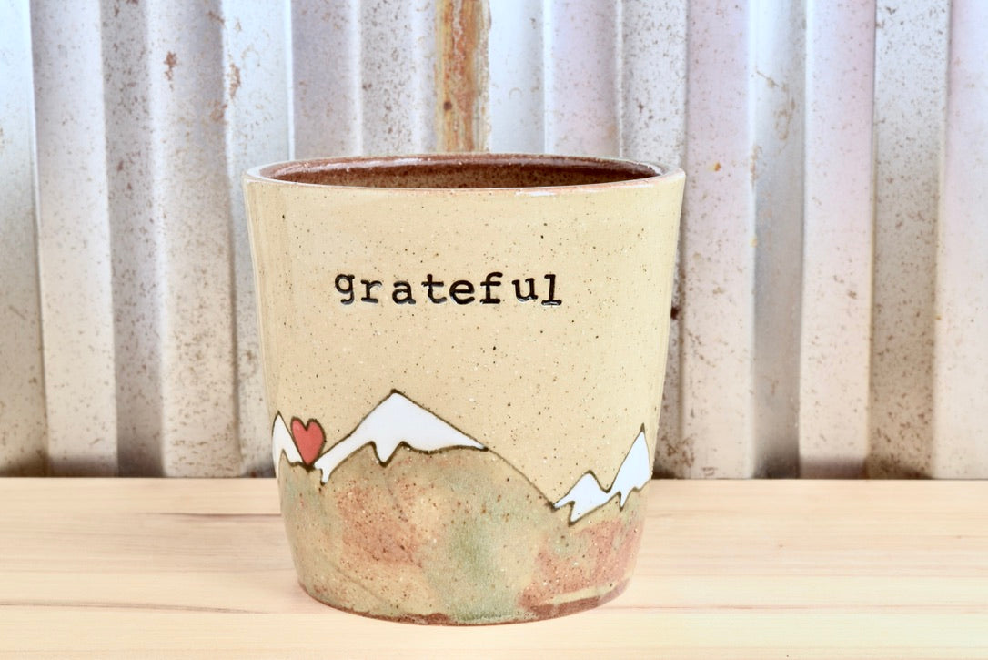 Grateful Heart Mountain Tumbler