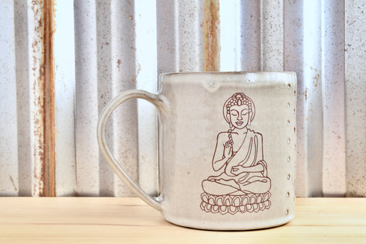 Mary Oliver Buddha Mug