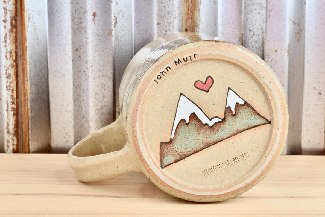 John Muir Find My Soul Heart Mountain Mug