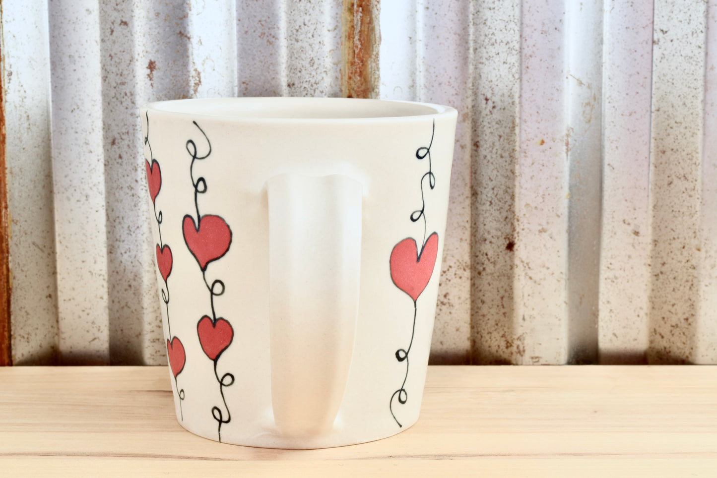 Tapered I love you. Heartstring Mug