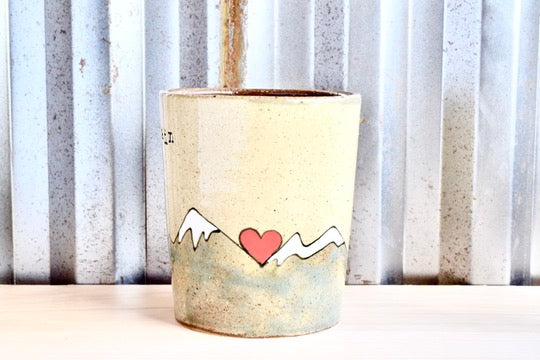 Mountain Girl Heart Tumbler