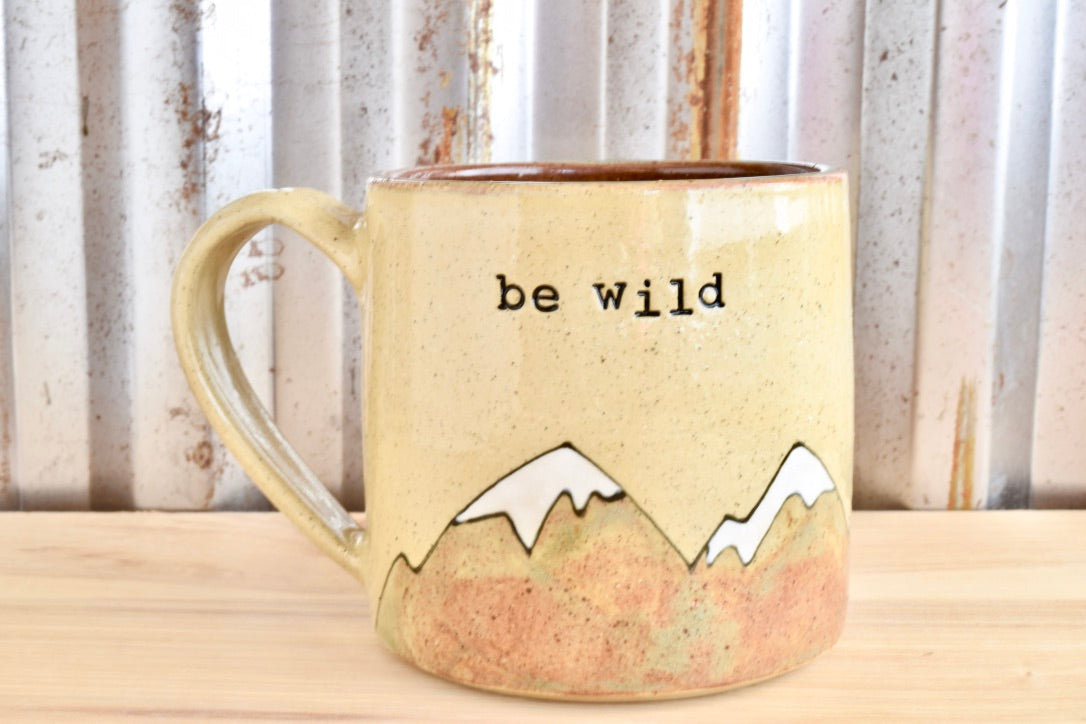 Be Wild Mountain Heart Mug