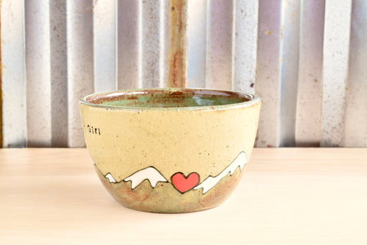 Mountain Girl Heart Mountains Cappuccino Mug