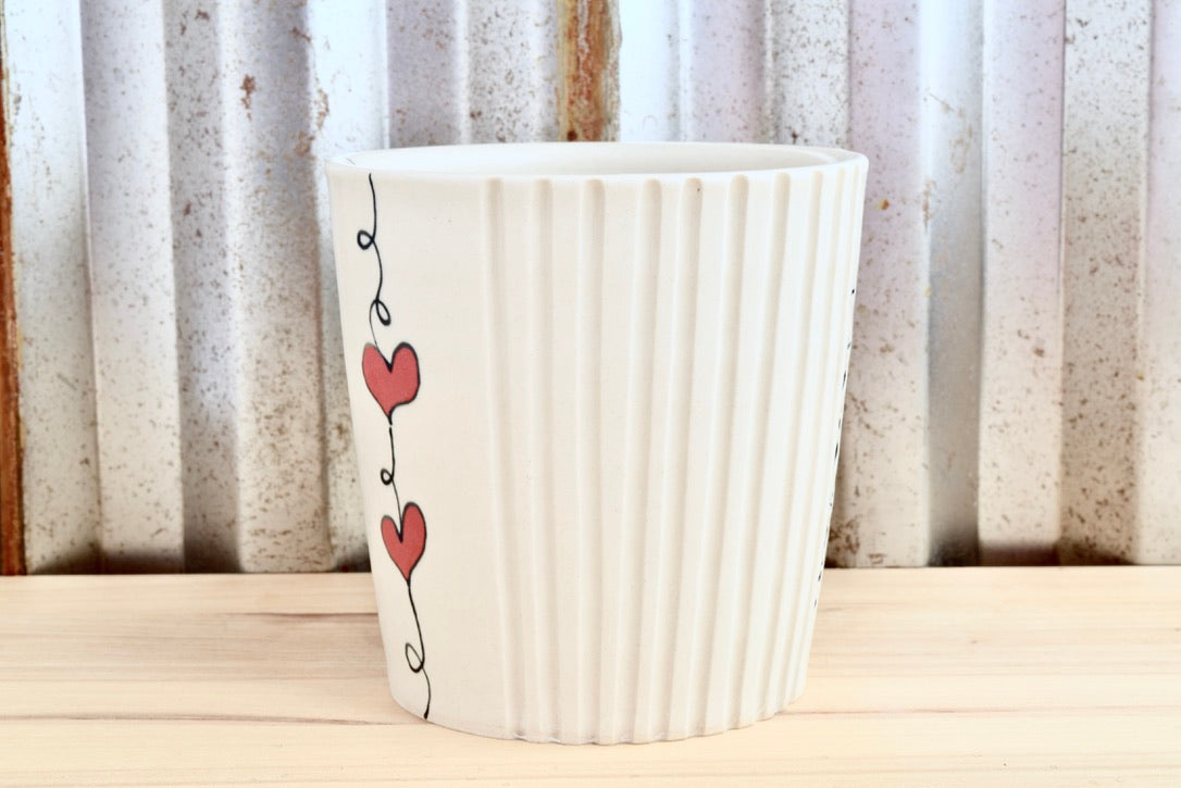 Tapered I love you. Heartstring Mug