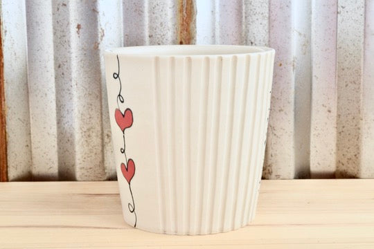 Tapered I love you. Heartstring Mug