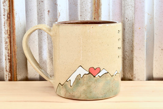 John Muir Hiker Heart Mountain Mug