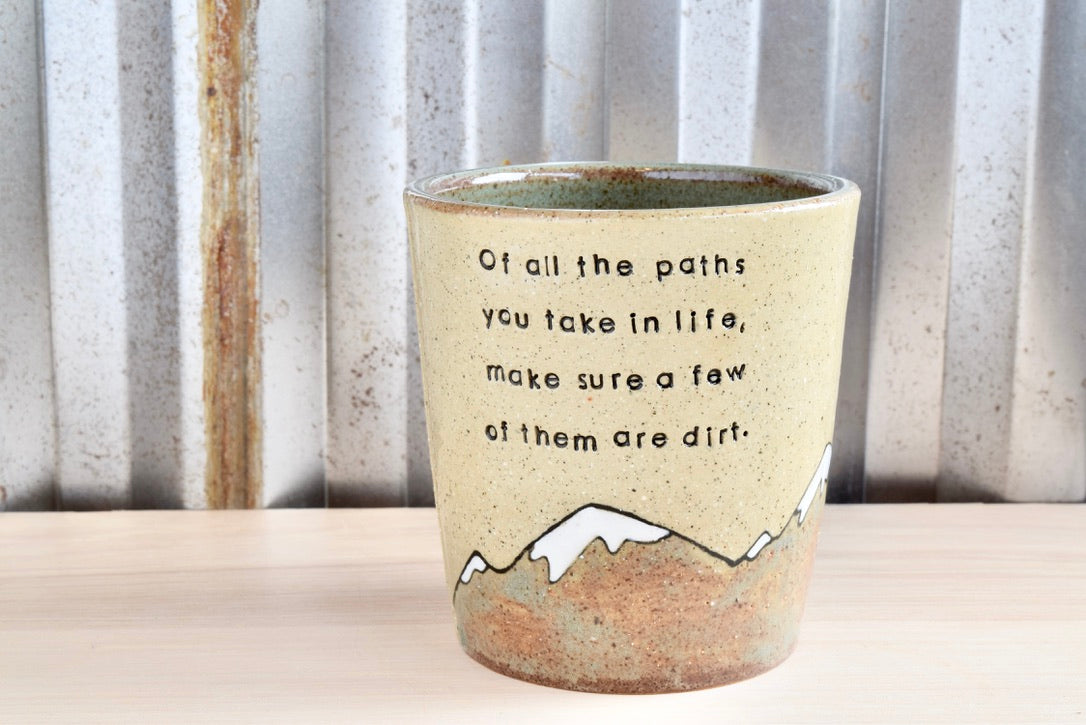 John Muir Hiker Mountain Heart Tumbler