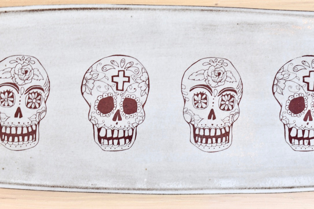 Sugar Skull Serving Platter