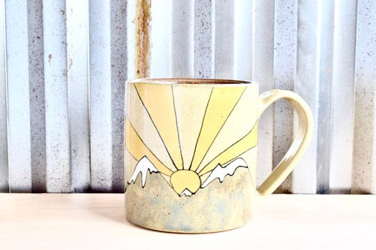 One Day at a Time Sunrise Mountain Mug