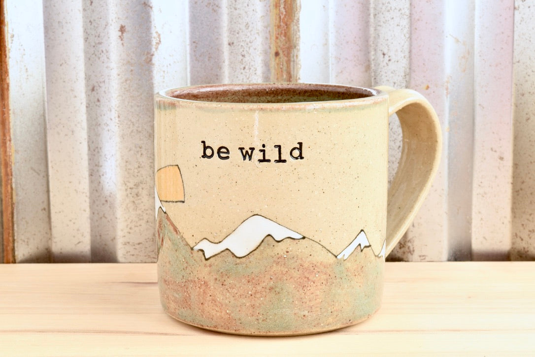 Be Wild Sunrise Mountain Mug