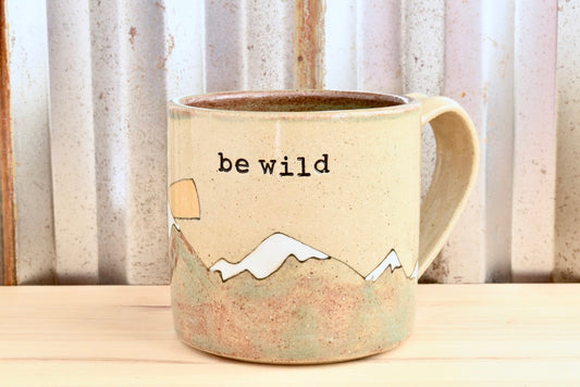 Be Wild Sunrise Mountain Mug