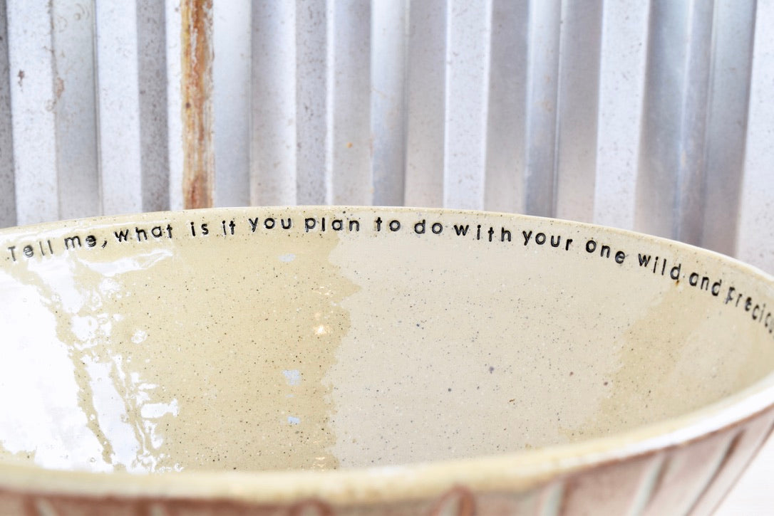 Mary Oliver Mountain Heart Bowl