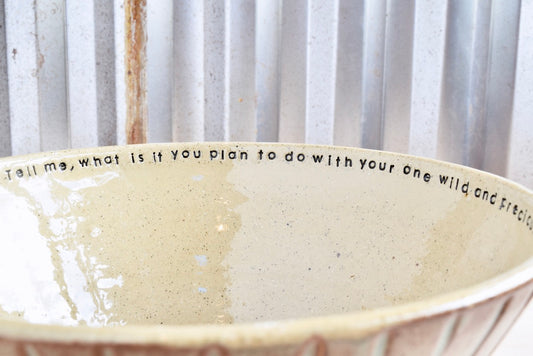 Mary Oliver Mountain Heart Bowl