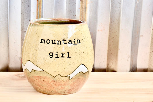 Mountain Girl Heart Wine Tumbler