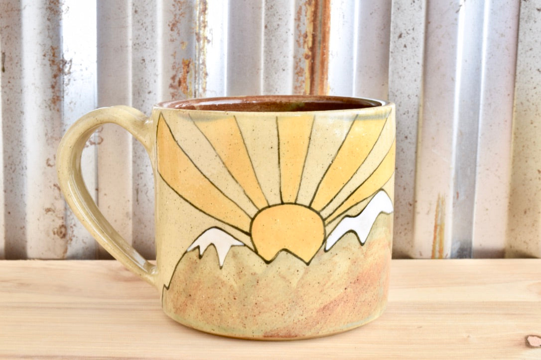 Breathe Wild Air Mountain Sunrise Mug