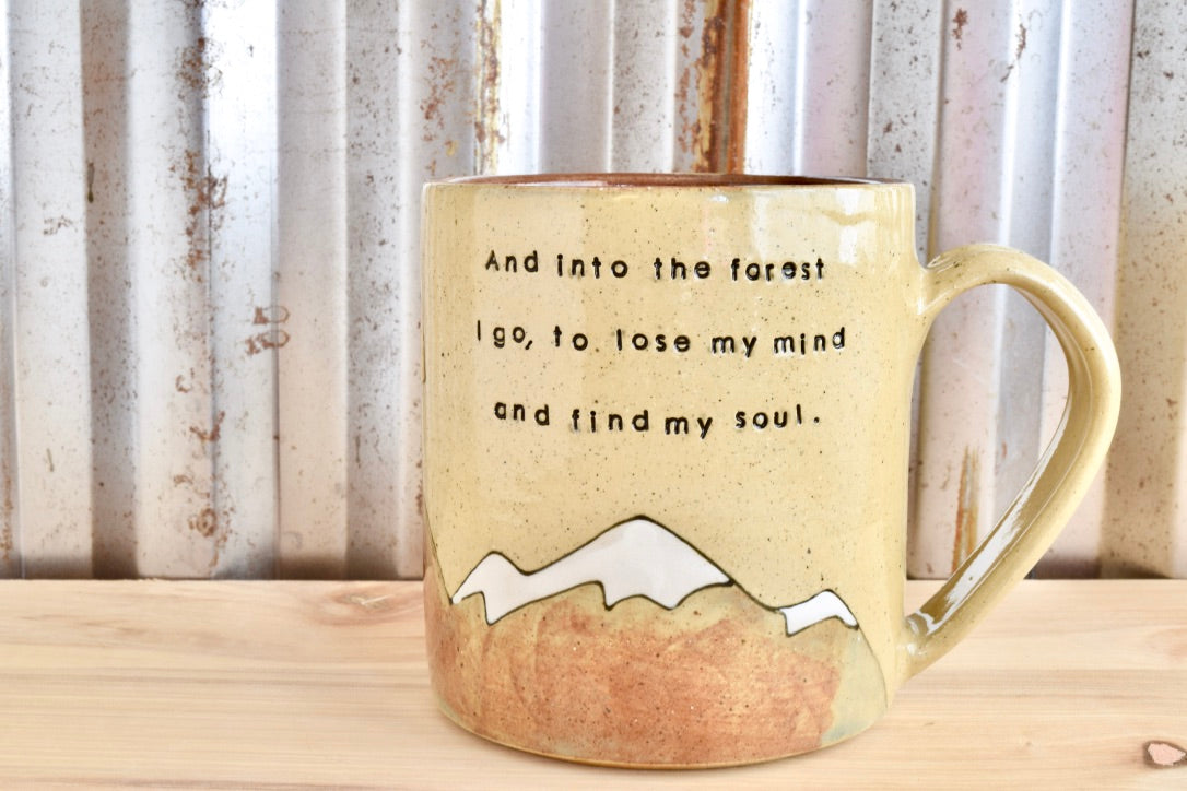 John Muir Find My Soul Heart Mountain Mug