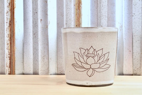 Mary Oliver Lotus Tumbler