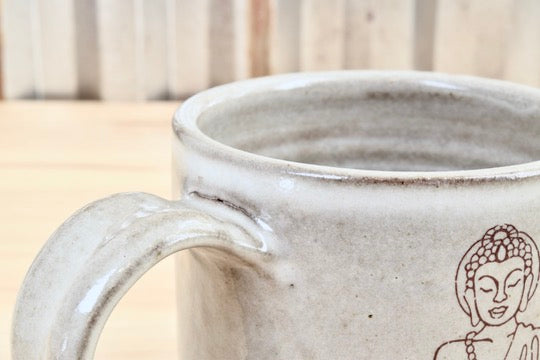 DISCOUNTED: Be Here Now Buddha Mug