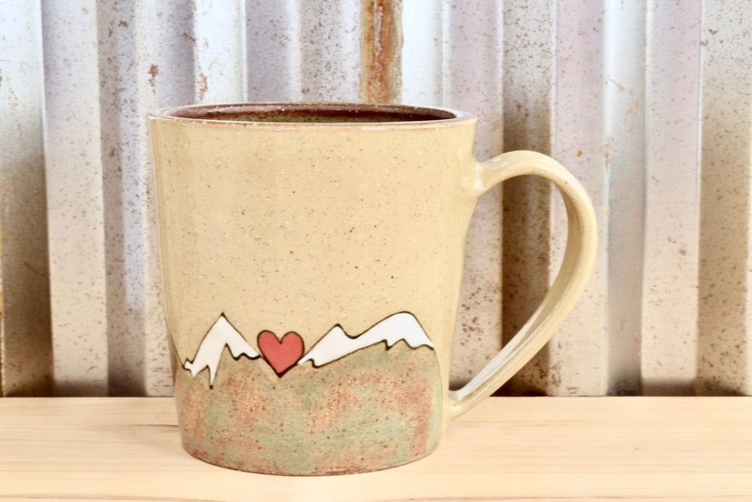 Mountain Girl Heart Mug