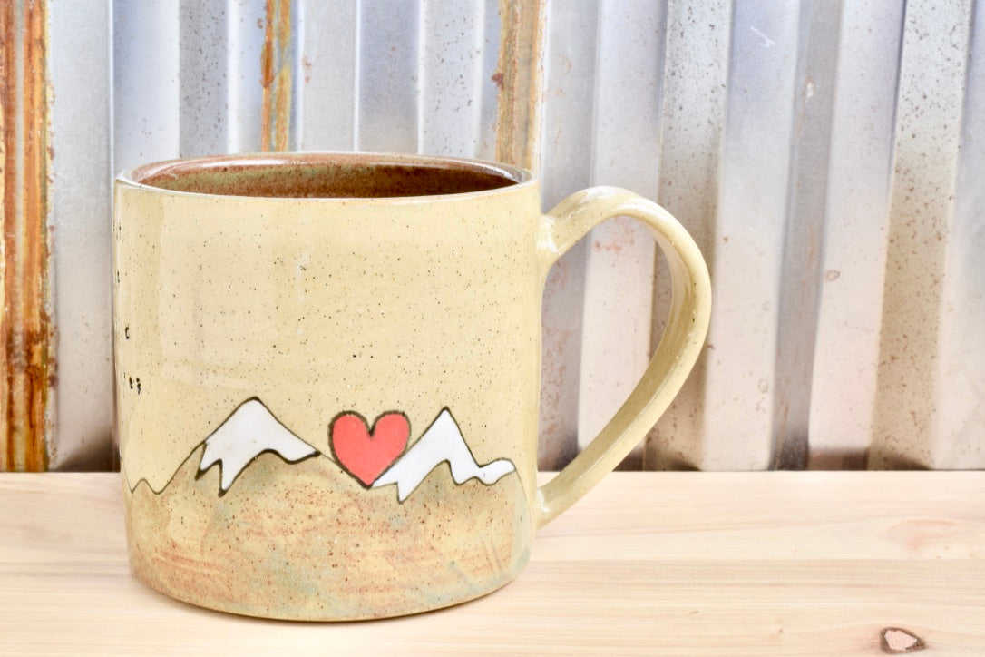 Mary Oliver + John Muir Heart Mountain Mugs for George