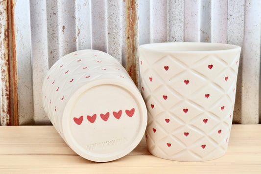 Quilted Heart Tumbler