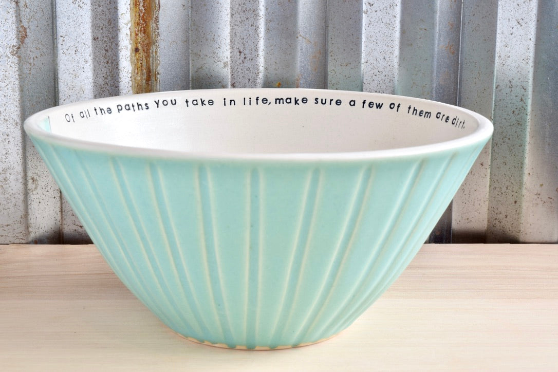 Seafoam Muir Mountain Heart Hiker Bowl