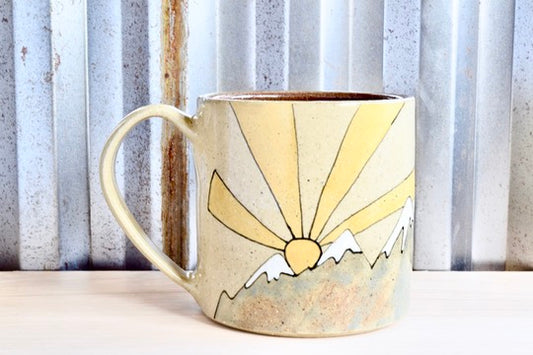 Eyes of the World Mountain Sunrise Mug