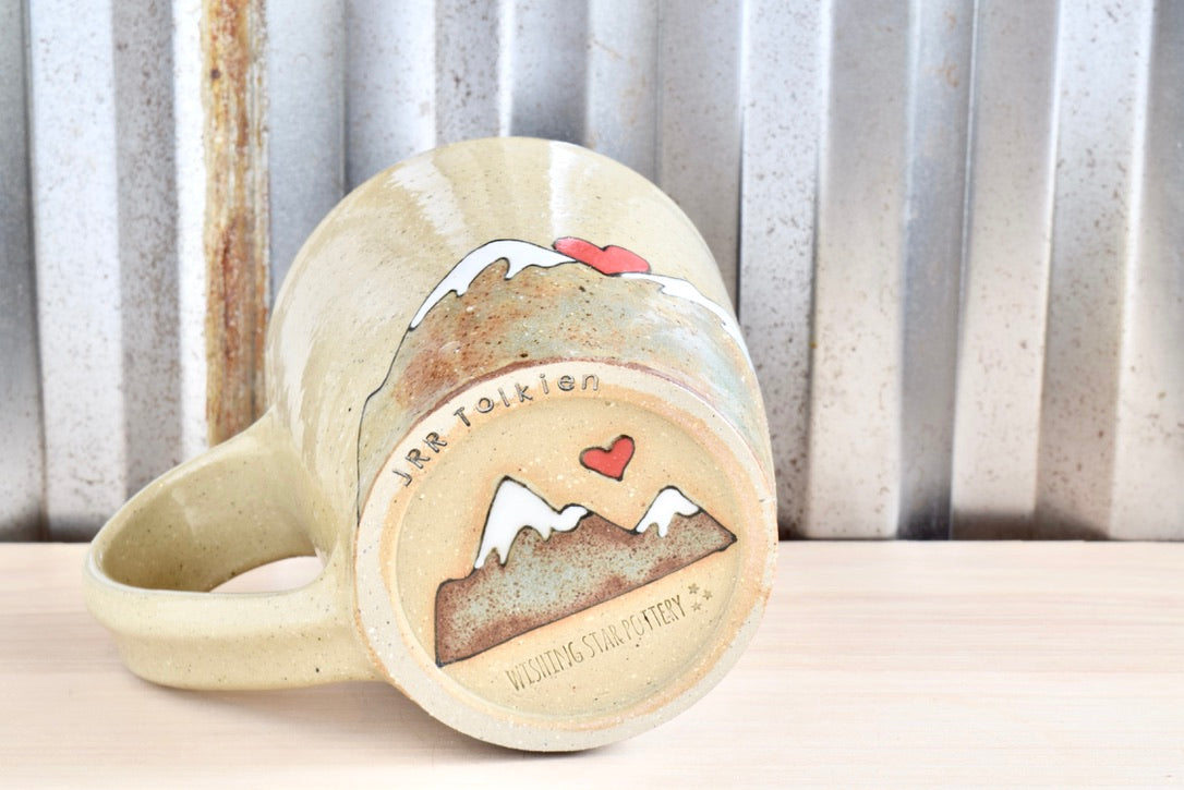 Tolkien Mountain Heart Mug