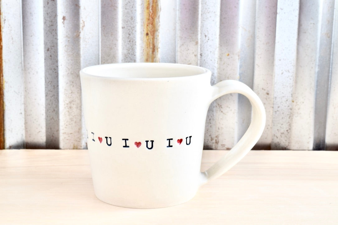 Tapered I {heart} U Mug