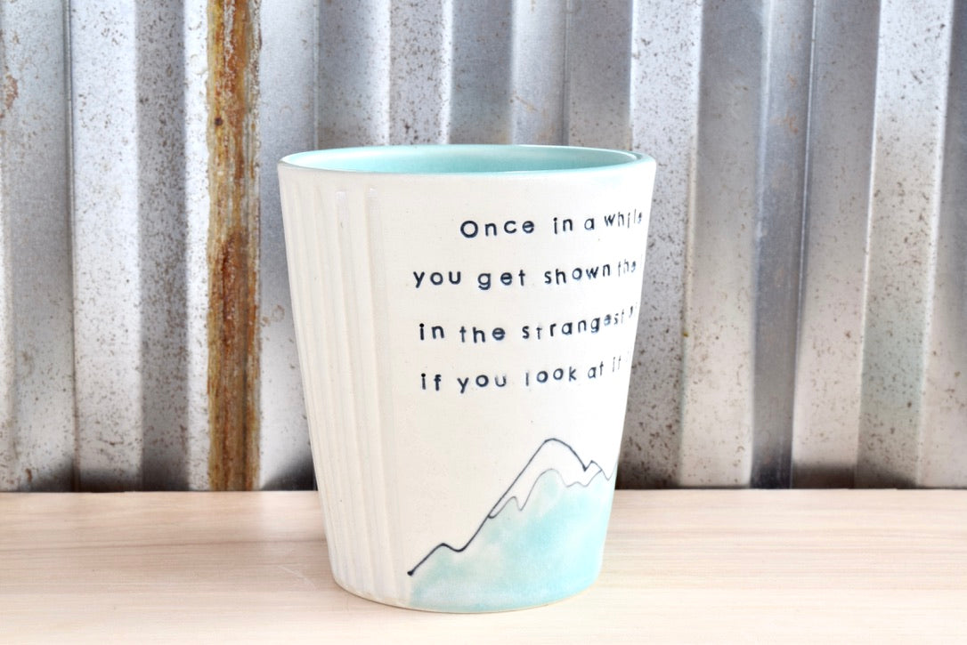 Scarlet Begonias Seafoam Mountain Sunshine Tumbler