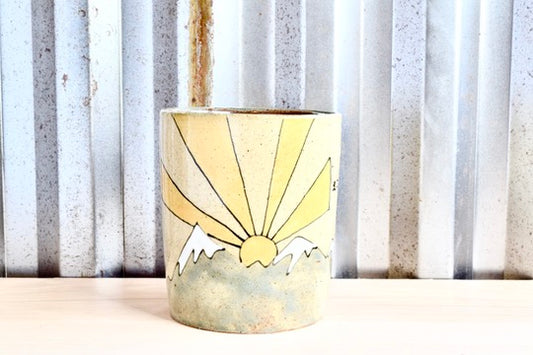 One Day at a Time Sunrise Mountain Tumbler