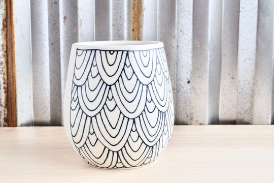 Fish Scales Wine Tumbler