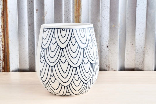 Fish Scales Wine Tumbler
