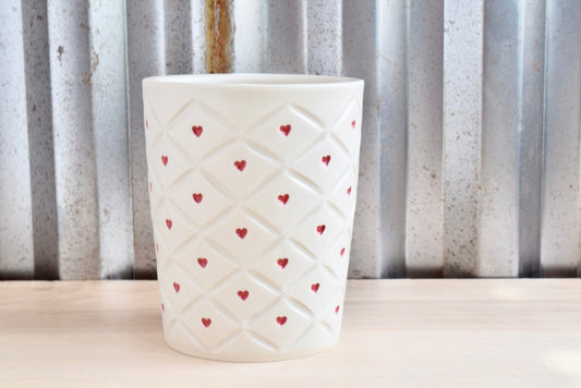 Quilted Heart Tumbler