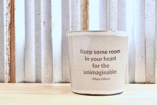 Mary Oliver Lotus Tumbler