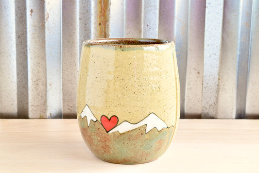 John Muir Mountain Heart Wine Tumbler