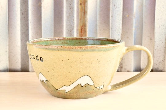 Gratitude Mountain Love Latte Mug