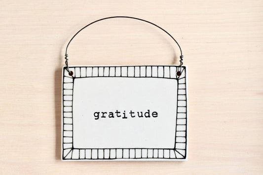 Gratitude Mini Wall Plaque