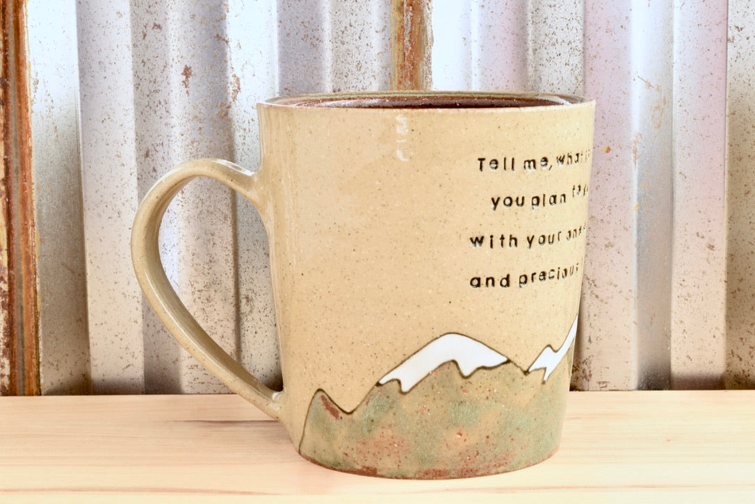 Mary Oliver Heart Mountain Mug