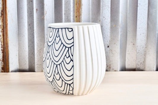 Fish Scales Wine Tumbler