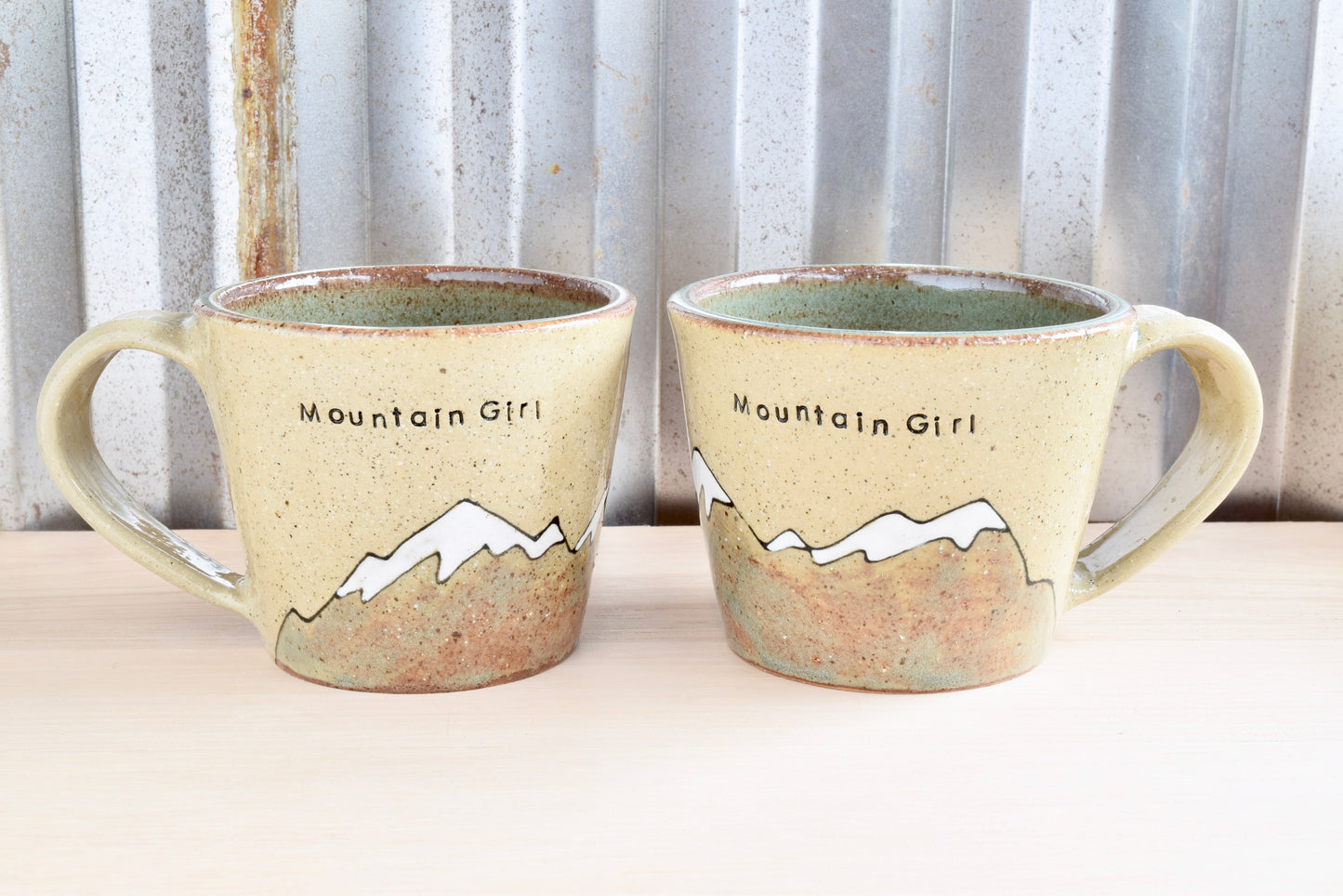 Mountain Girl Heart Mountains Cappuccino Mug