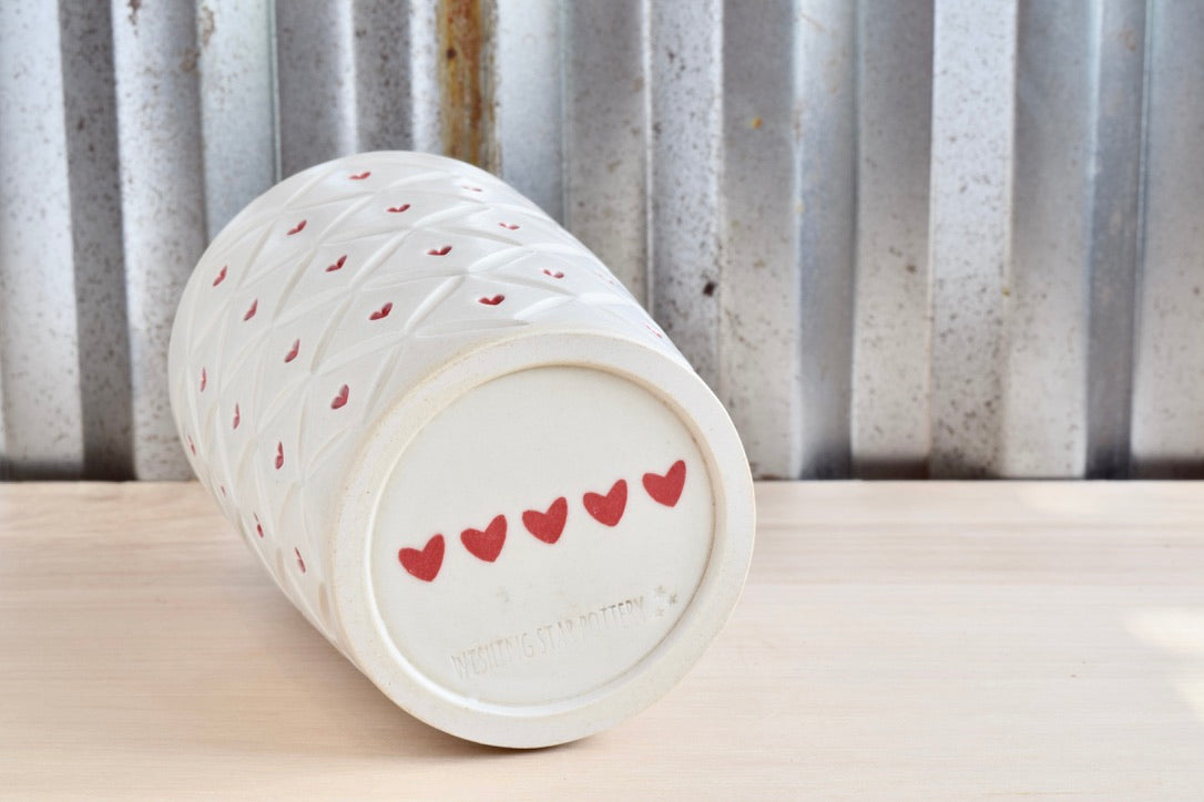 Quilted Heart Tumbler