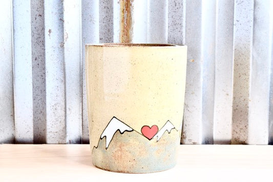 Mary Oliver Mountain Heart Tumbler