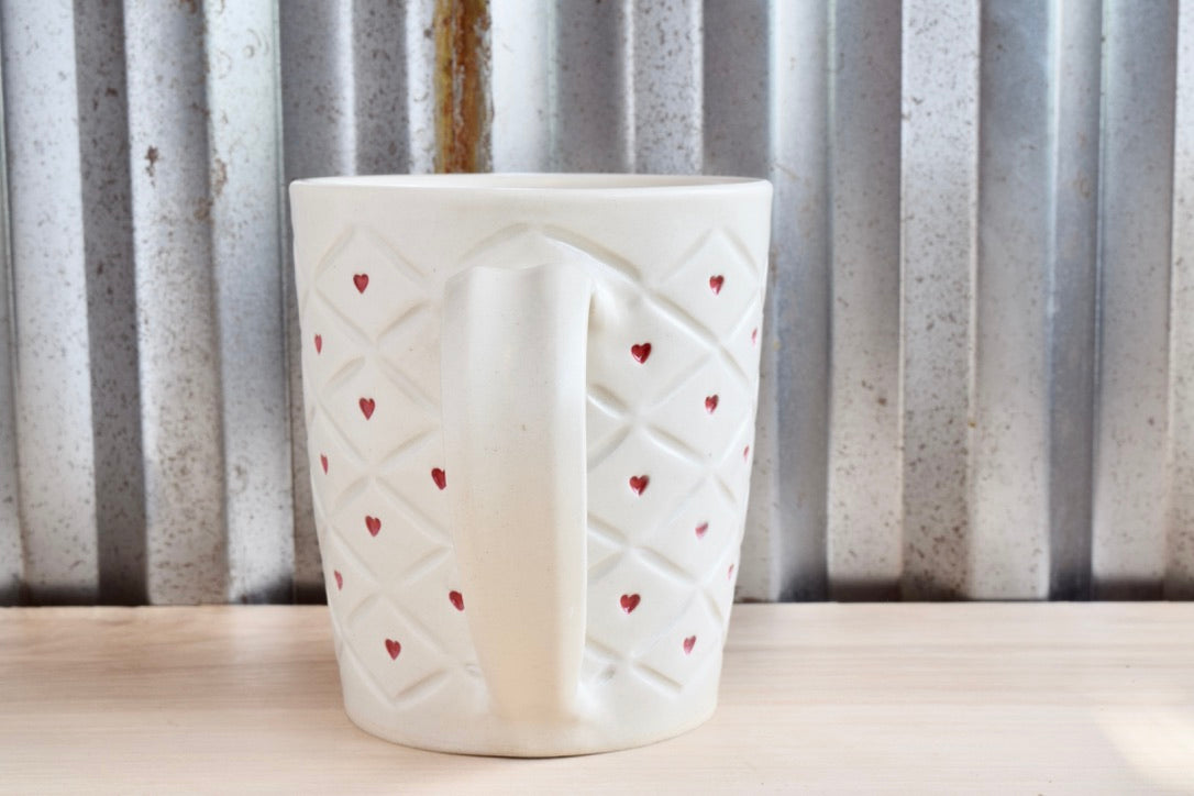 Quilted Heart Mug